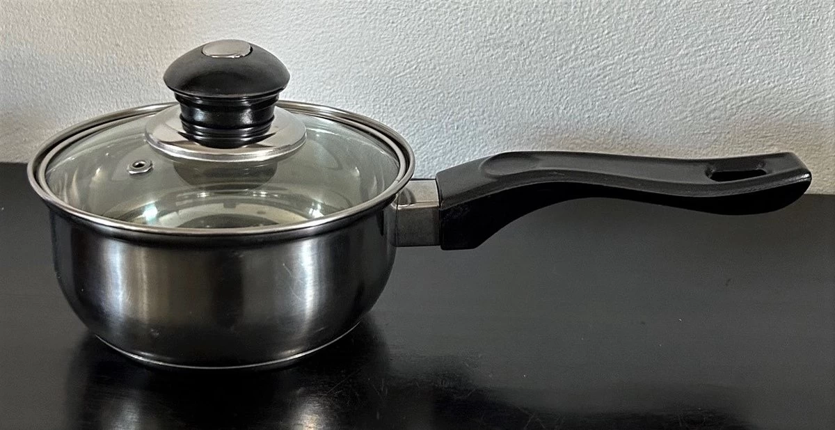 Merkloos Haute Cuisine Bakeliet - Steelpan Met Deksel 14 Cm