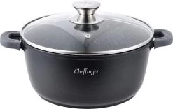 Cheffinger Kookpan/Diepe Pan Met Deksel - 20cm - 2,5L