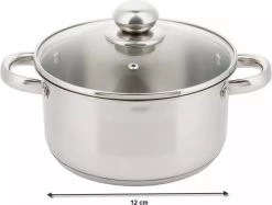 Kinghoff 4325 - Kookpan Met Deksel - Ø 12 Cm