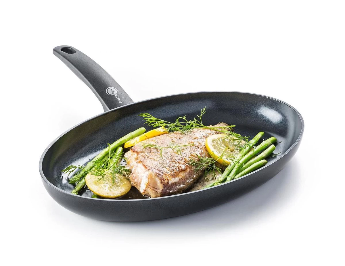 GreenPan Cambridge Vispan 32cm - Zwart - Inductie - PFAS-vrij - Afbeelding 3